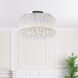 Benson 14 Light 24 inch Chrome Drum Shade Flush Mount Ceiling Light